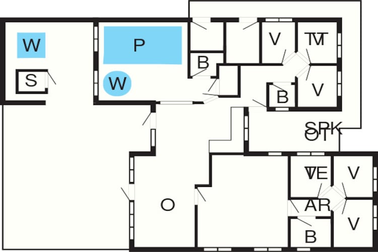 Maison de vacances pour 16 a Jægerspris-Plan d'étage