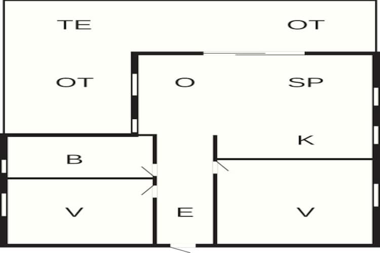 5 persoons vakantiehuis in Ålbæk - Plattegrond