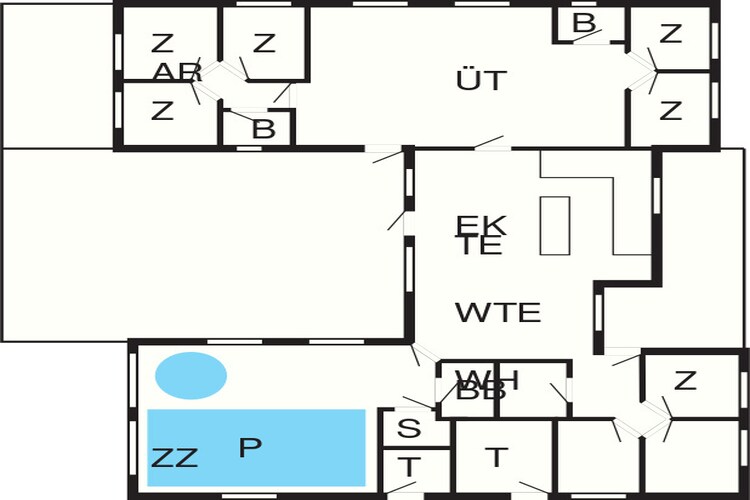 Luxe strandhuis voor 20 -- By Traum Ferienwohnungen-Plattegrond