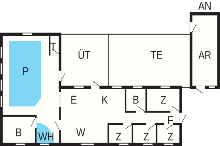 10 persoons vakantie huis in Hadsund-By Traum - Plattegrond