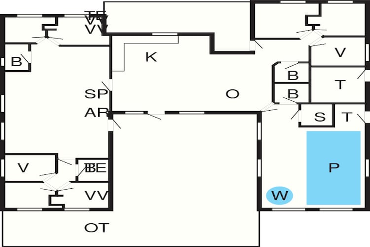 Maison de vacances pour 20 a Væggerløse-Plan d'étage