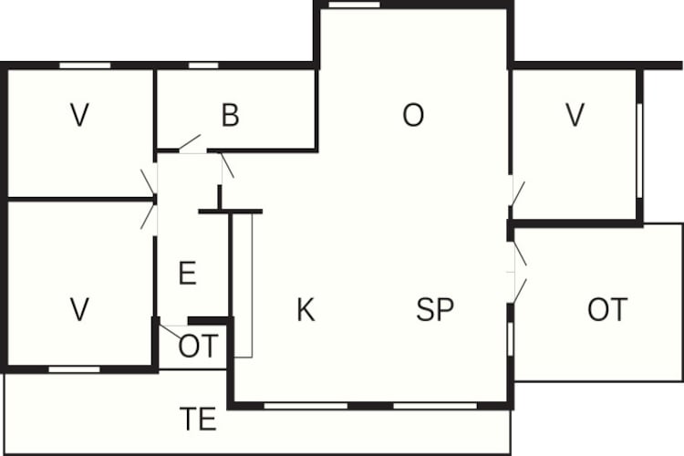 8 persoons vakantiehuis in Væggerløse - Plattegrond