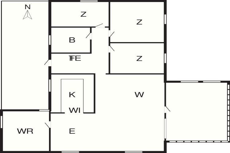 6 persoons vakantie huis in Nørre Nebel-By Traum-Plattegrond