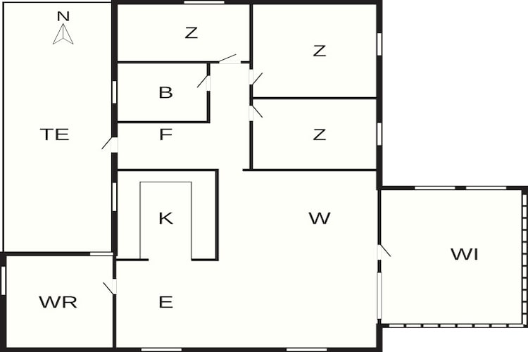 6 persoons vakantie huis in Nørre Nebel-By Traum-Plattegrond