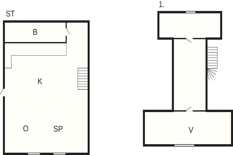 Vakantiehuis voor 2 personen in SLITE - Plattegrond