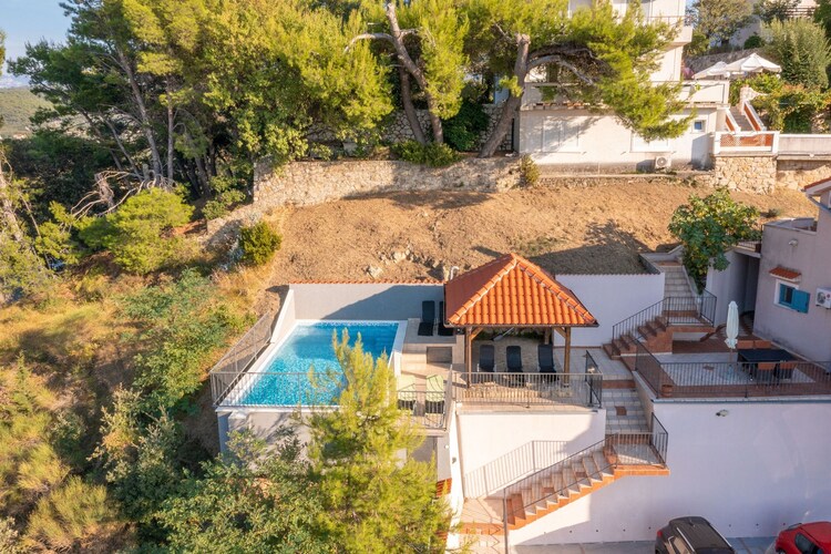Apartment Lapida A2 with Sea View and Pool