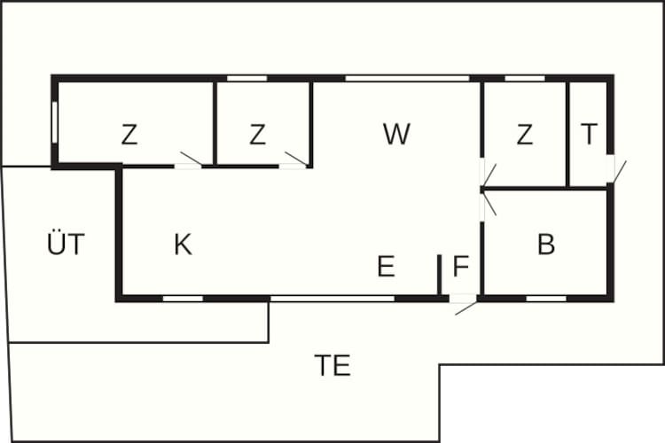 Maison de vacances pour 7 personnes à Hadsund - Plan
