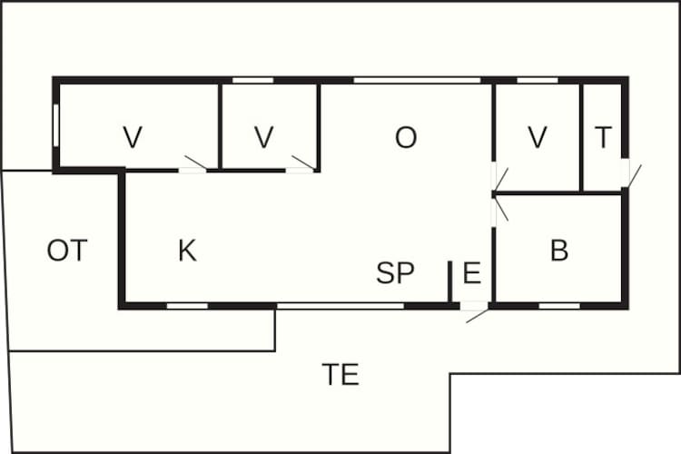 Maison de vacances pour 7 personnes à Hadsund - Plan