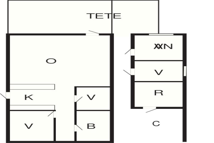8 person holiday home in Bjert-By Traum-Floor plan
