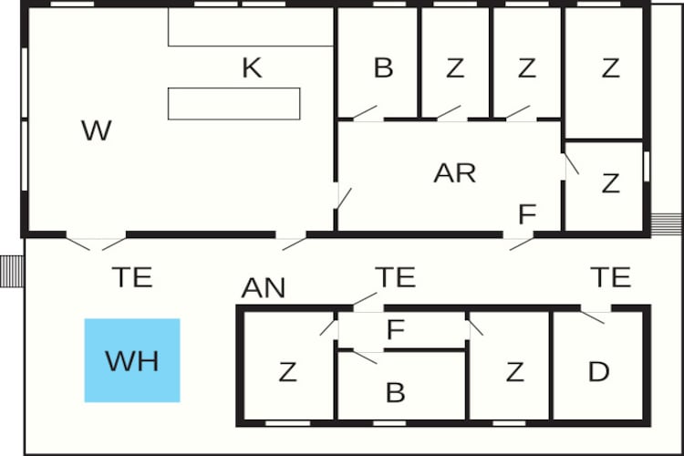 12 persoons vakantie huis in Harboøre-By Traum-Plattegrond