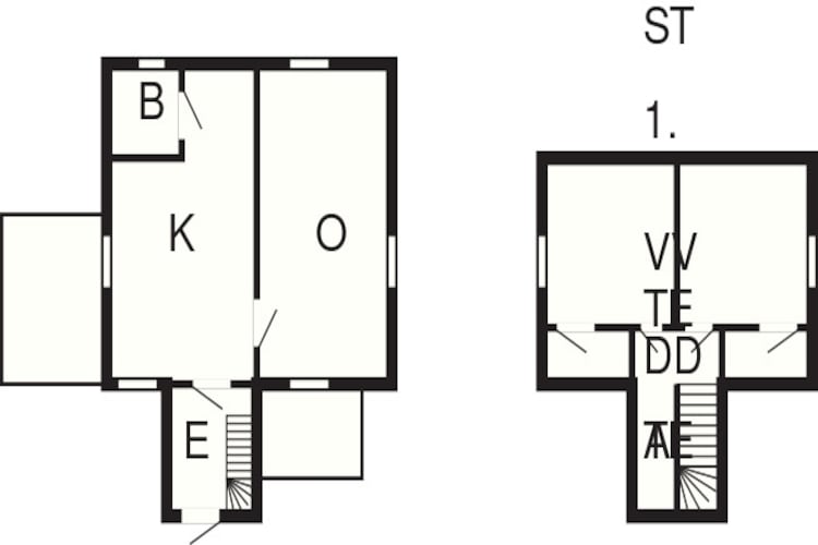 Maison de vacances pour 4 a ED-By Traum-Plan d'étage