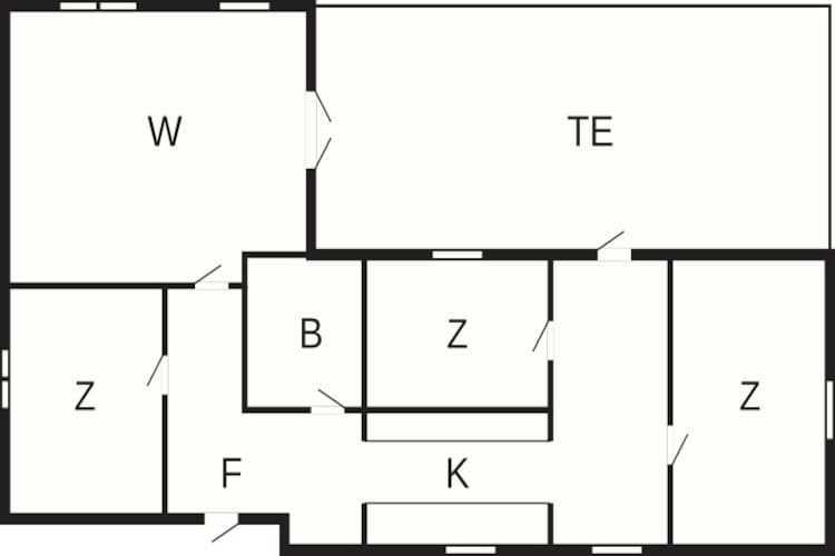 Maison de vacances pour 6 a Jægerspris-By Traum - Plan