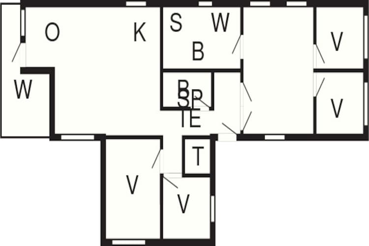 Maison de vacances pour 10 a Bogense-By Traum-Plan d'étage