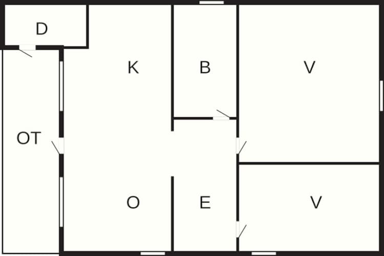 6 persoons vakantie huis in olden-By Traum - Plattegrond