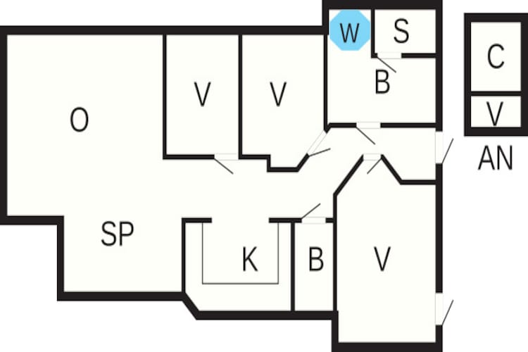 8 Personen Ferienhaus in Oksbøl-By Traum - Grundriss
