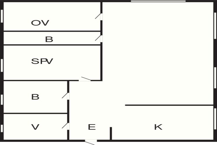 Rustig toevluchtsoord in Bogense -- By Traum Ferienwohnungen-Plattegrond