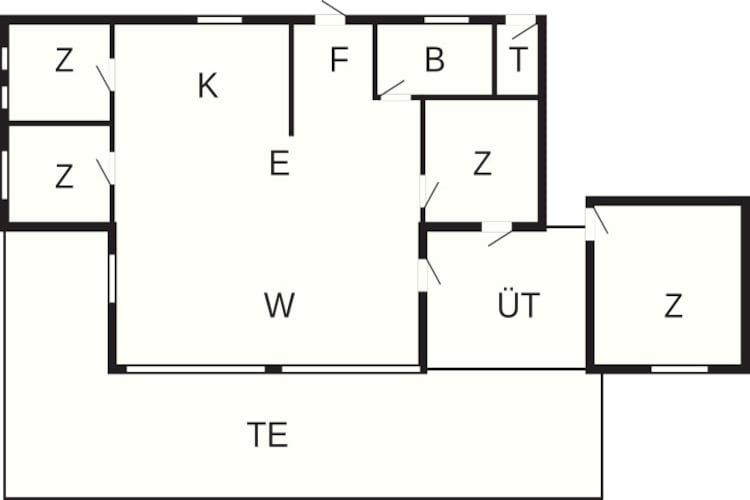 Maison de vacances pour 8 a Hadsund-By Traum - Plan