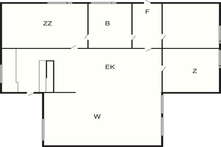 Rivieroever retraite in Rageleje -- By Traum Ferienwohnungen-Plattegrond