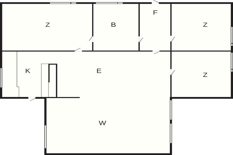 Rivieroever retraite in Rageleje -- By Traum Ferienwohnungen-Plattegrond