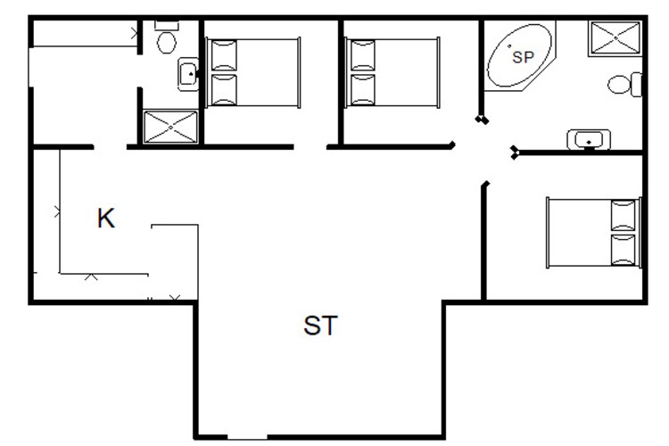 Modern toevluchtsoord in Skaven - Plattegrond