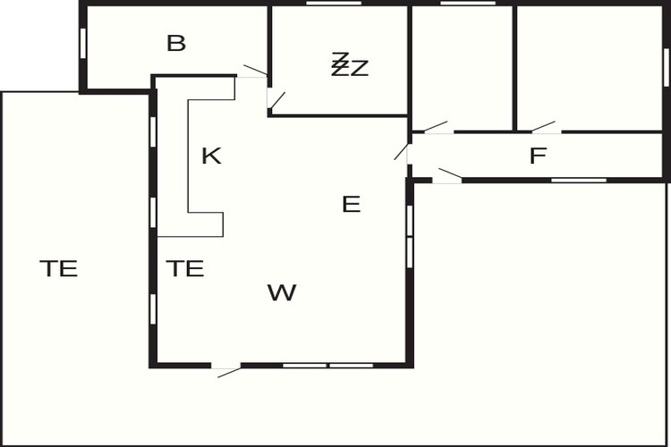 6 persoons vakantie huis in Tarm-By Traum-Plattegrond