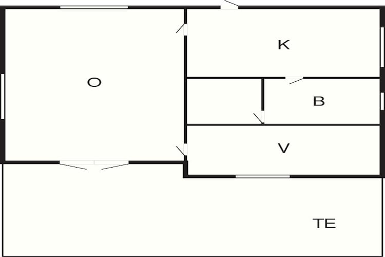 4 Personen Ferienhaus in Faxe Ladeplads-By Traum-Grundriss