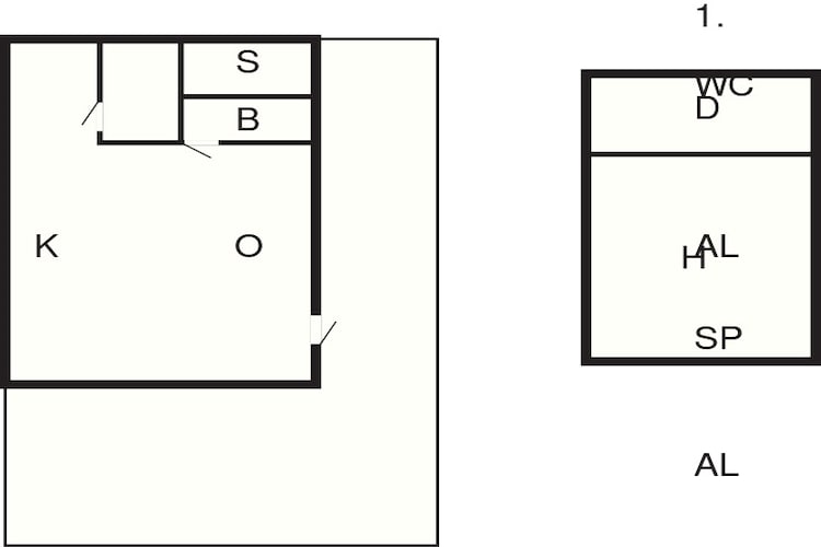 Maison de vacances pour 4 a PÅRYD-By Traum-Plan d'étage