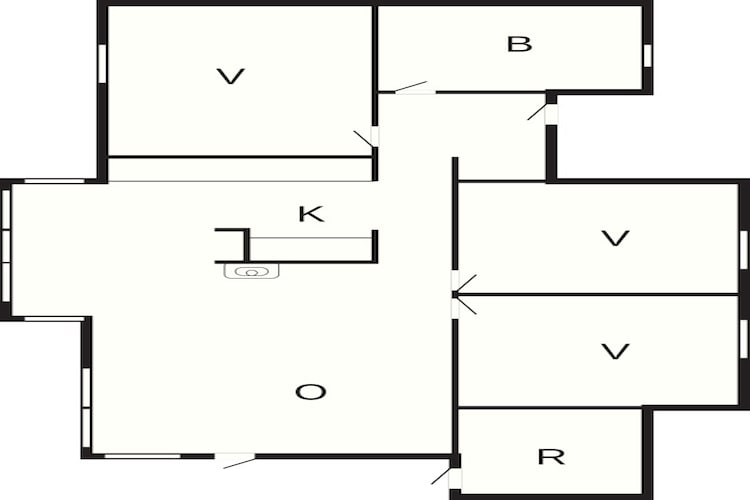 5 persoons vakantie huis in Jerup-By Traum-Plattegrond