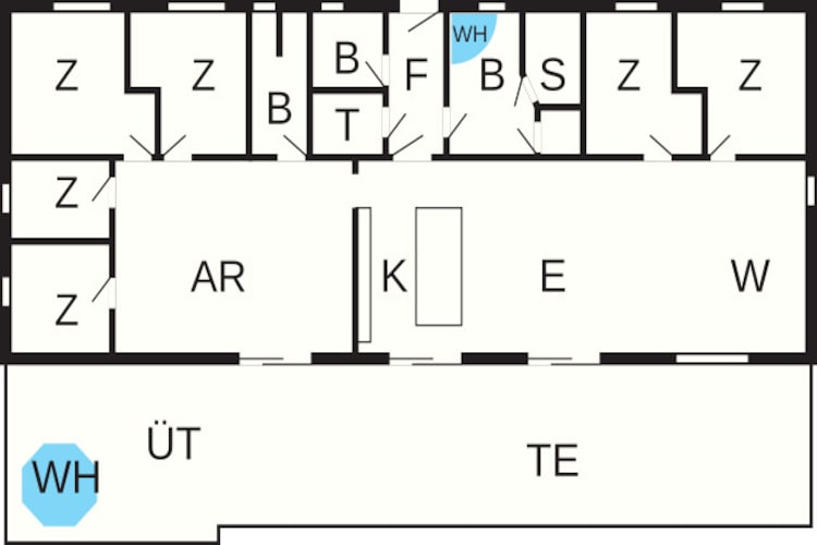 14 persoons vakantie huis in Væggerløse-By Traum-Plattegrond