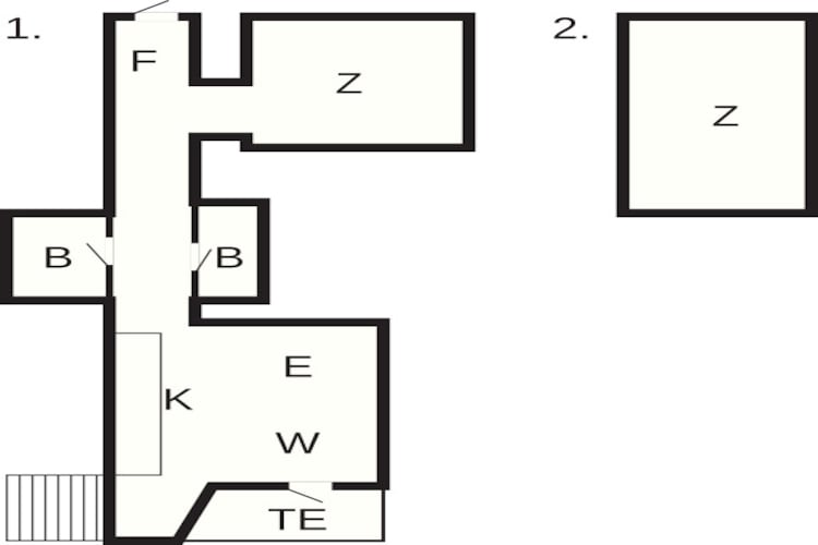 4 persoons vakantie huis in Brovst-Plattegrond