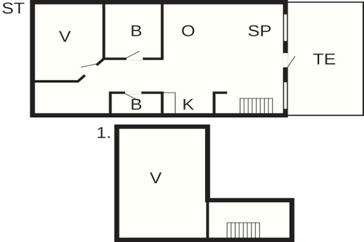 4 persoons vakantie huis in Brovst-By Traum-Plattegrond