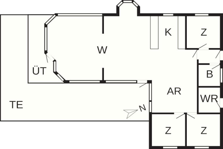 5 persoons vakantie huis in Tarm-By Traum-Plattegrond