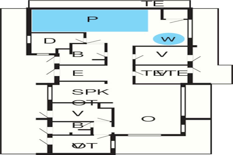 12 person holiday home in Sjølund-Floor plan