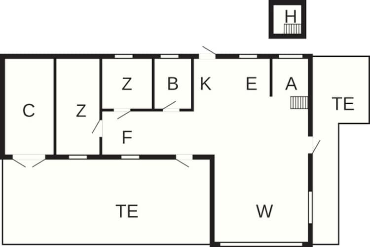 Maison de vacances pour 6 a Farsø-By Traum - Plan