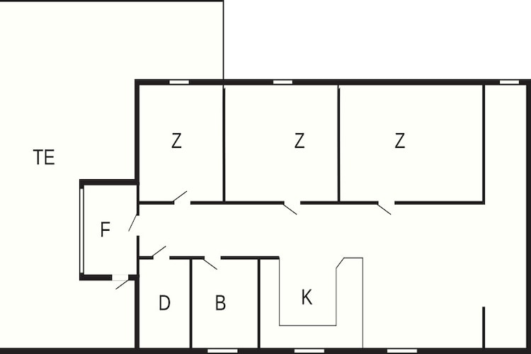 6 persoons vakantie huis in Glesborg-By Traum-Plattegrond