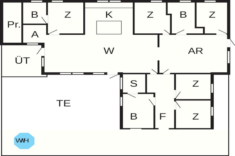 10 persoons vakantie huis in Blåvand - Plattegrond