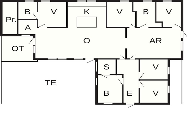 10 persoons vakantie huis in Blåvand - Plattegrond