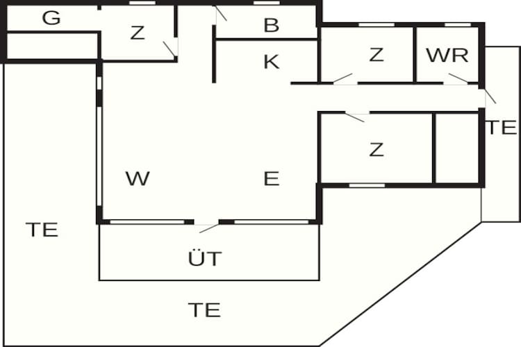 6 person holiday home in Nexø-By Traum - Floor plan