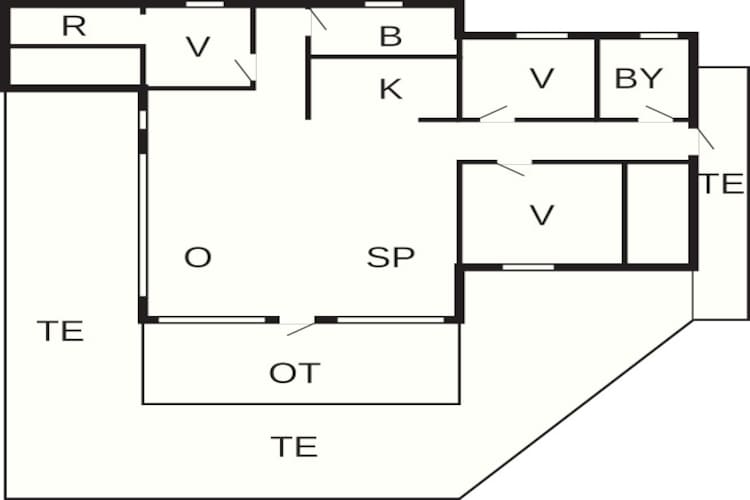 6 person holiday home in Nexø-By Traum - Floor plan