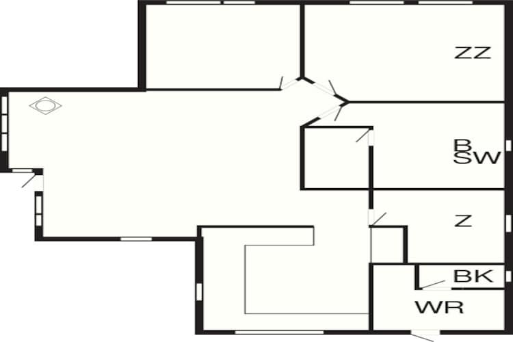 Maison de vacances pour 6 a Asaa-By Traum-Plan d'étage