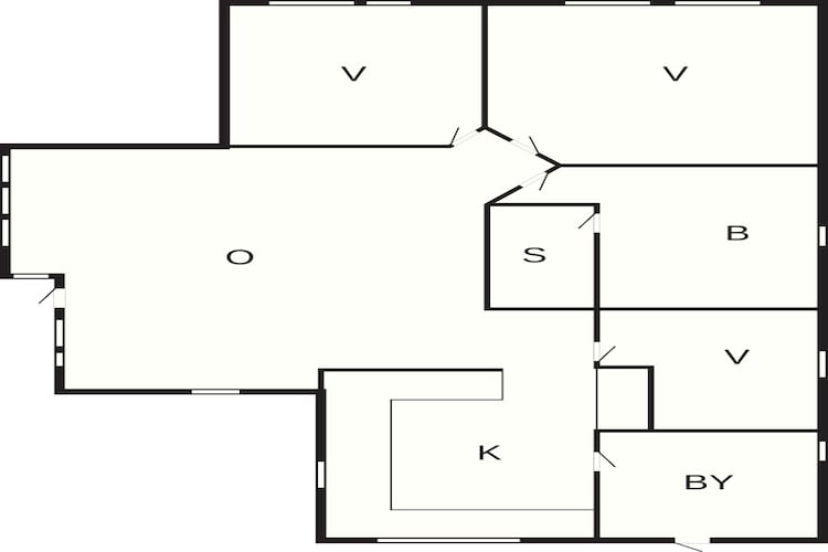 5 Personen Ferienhaus in Romakloster-By Traum - Grundriss