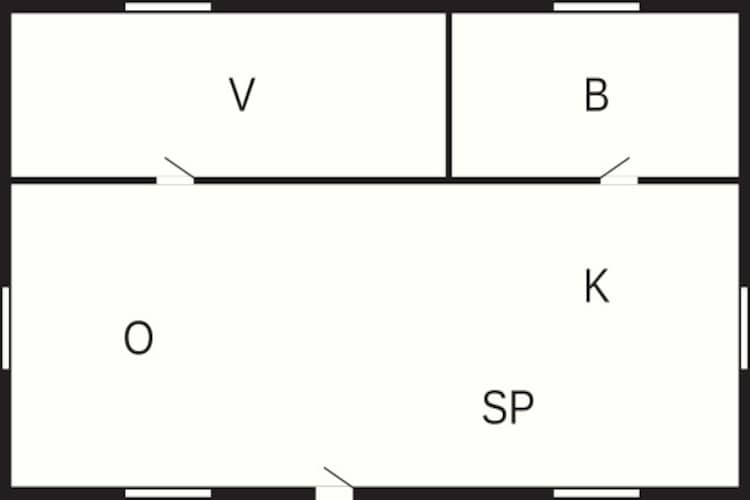 3 persoons vakantie huis in FLEN-By Traum-Plattegrond