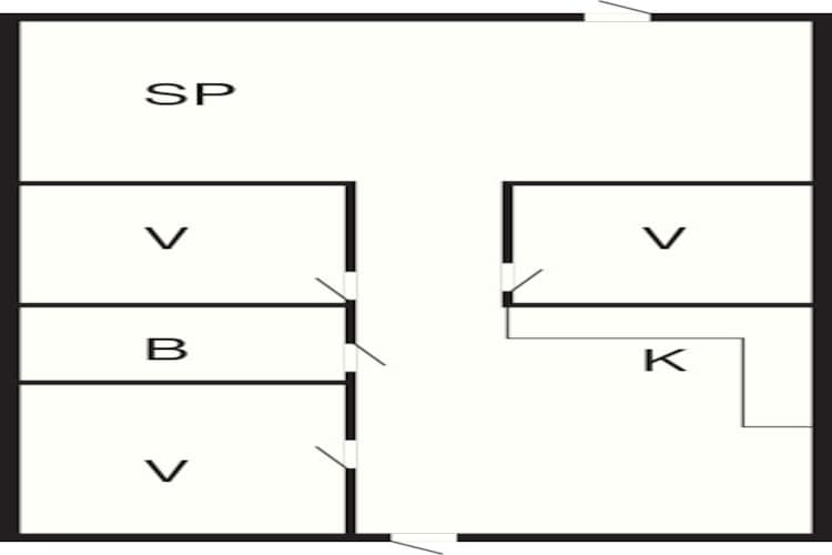 Rustige oase in Knebel - Plattegrond