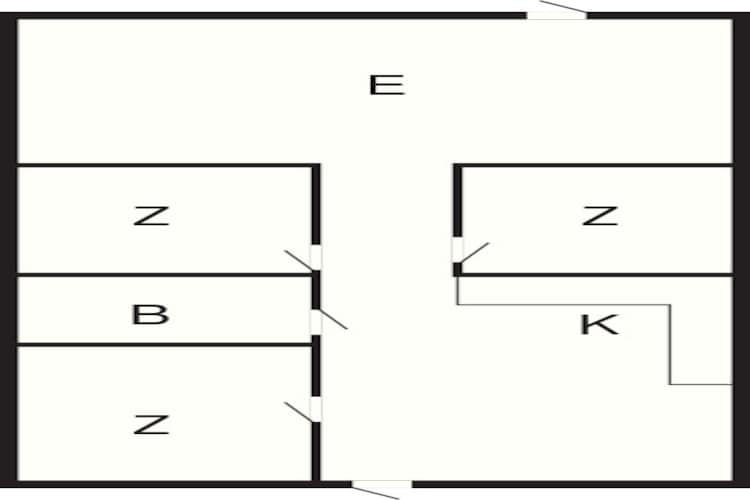 Rustige oase in Knebel - Plattegrond