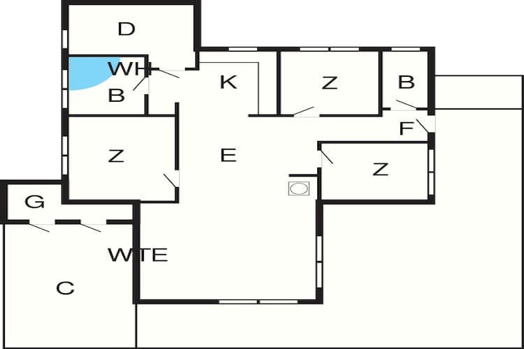 8 person holiday home in Toftlund-By Traum-Floor plan