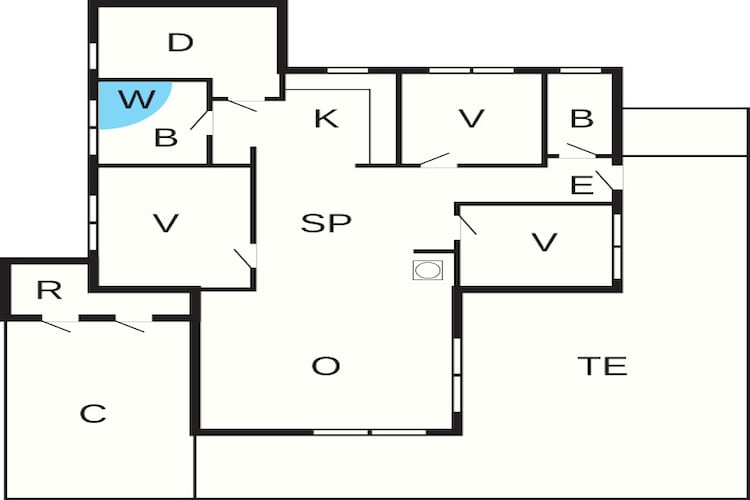 8 person holiday home in Toftlund-By Traum-Floor plan
