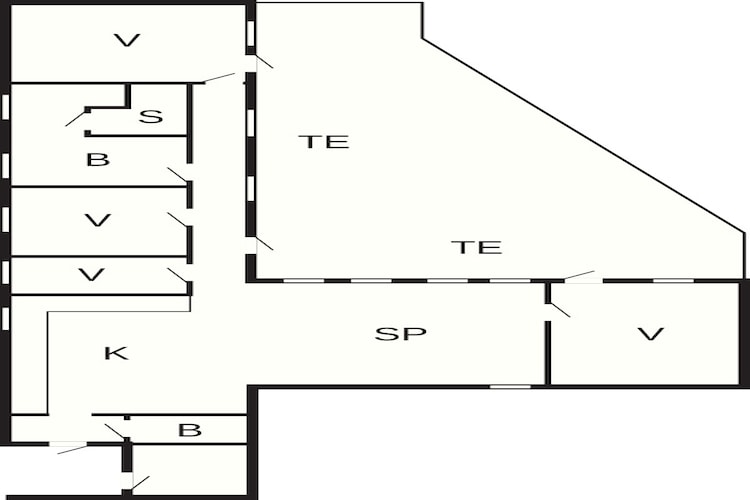 Maison de vacances pour 8 a Hals-By Traum - Plan