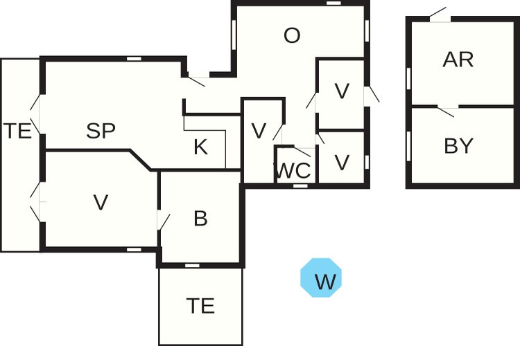 6 persoons vakantie huis in Ebeltoft-By Traum-Plattegrond