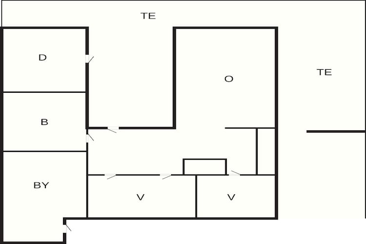 6 Personen Ferienhaus in Hejls-By Traum - Grundriss