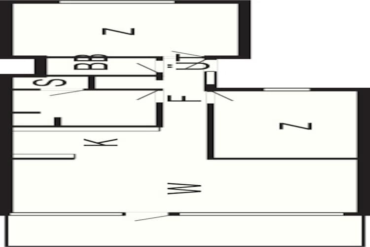 Licht appartement aan zee in Ebeltoft - Plattegrond